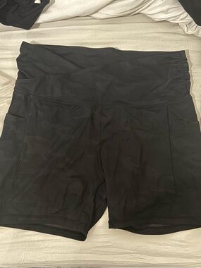 Cross Waisted Bike Shorts W Pockets